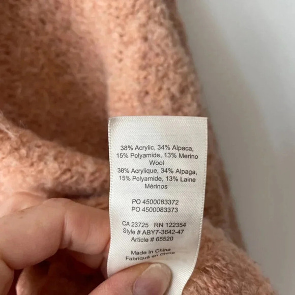 Aritzia Wilfred Free Gwyneth Wool Alpaca Cropped Quarter-Zip Knit Sweater Small - Picture 10 of 10